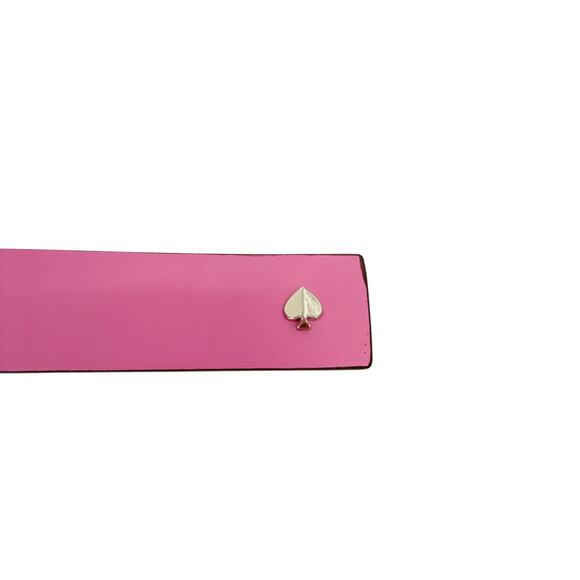 KATE SPADE New York Spade Belt in Rhododendron Grove / Pale Gold M